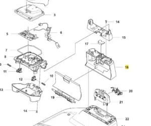 Obudowa wieży robota koszącego Automower 310E NERA Husqvarna