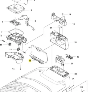 Przednia klapa stacji ładującej robota koszącego Automower 310E NERA Husqvarna