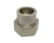 Adapter głowicy podkaszarki Model 325iLK Husqvarna w metalowym wykończeniu, prezentowany z boku. Produkt ma sześciokątny kształt oraz gładką, jasną powierzchnię. Wewnątrz widoczne gwinty mocujące. Tło proste, co podkreśla detale adaptera.