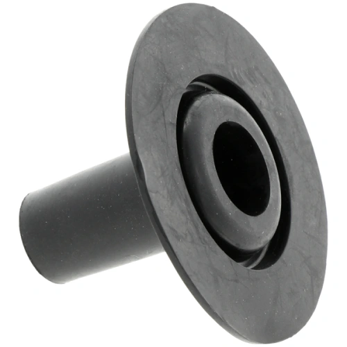 Czarna wkładka robota koszącego Automower Solar Hybrid Husqvarna z tworzywa, o cylindrycznym trzonie i okrągłej podstawie, z centralnym otworem montażowym i teksturowaną powierzchnią.