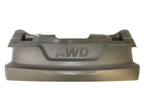 Ciemnoszary zderzak do robota koszącego Husqvarna Automower 535 AWD, gładki i matowy, z napisem AWD, widoczny frontalnie, w pozycji leżącej, bez dodatkowych oznaczeń.