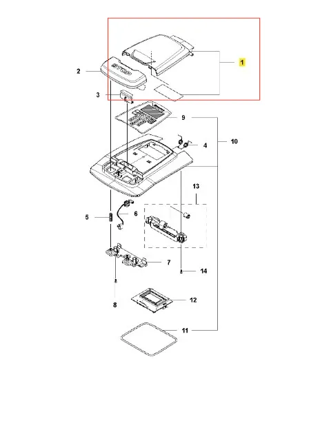 Szara osłona do robota koszącego AUTOMOWER 315X Husqvarna, z wentylacją, na białym tle. Chroni urządzenie przed warunkami atmosferycznymi, pokazuje elementy i mocowania.