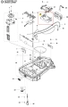Uchwyt baterii do Husqvarna AUTOMOWER 315X, czarny, plastikowy, z widocznymi mocowaniami i gniazdem baterii. Produkt widoczny z boku, na płaskiej powierzchni, z wyraźnymi oznaczeniami montażowymi.
