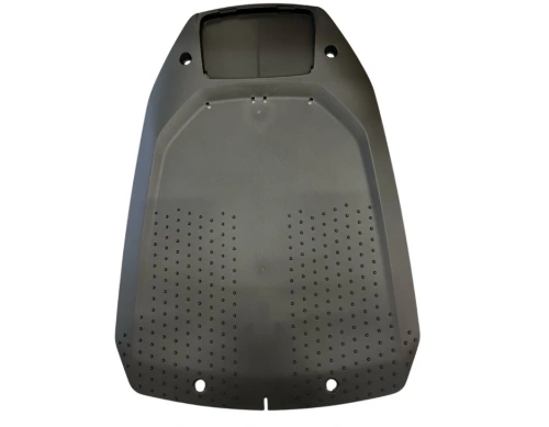 Podstawa robota koszącego Automower Aspire R4 Husqvarna w kolorze czarnym. Widok z góry, produkt leży płasko. Widać otwory montażowe, gładką powierzchnię oraz wyprofilowane krawędzie. Element przeznaczony do stabilizacji robota.