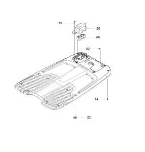 Zespół płyty podstawowej robota koszącego Automower 560 EPOS Husqvarna