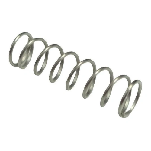 Metalowa, spiralna zaślepka sprężynowa do robota koszącego Automower 560 EPOS Husqvarna z sześcioma oczkami. Widok z boku na prosty element na białym tle.