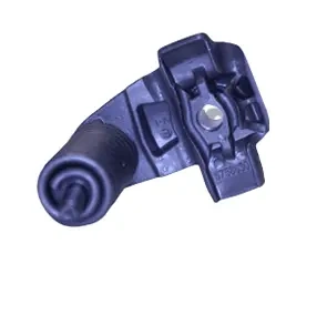 Amortyzator do pilarek Husqvarna 555/556/560XP/560XPG/562XP/562XPG w kolorze czarnym, z wyraźnym kształtem i detalami montażowymi. Widok z góry, przedstawiający element w pozycji poziomej, z widoczną spiralną końcówką i mocowaniem.