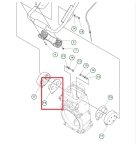Zatrzask kątowy zagęszczarki LT 8005 prawy