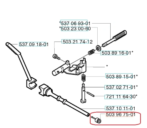 Filtr oleju do pilarek Husqvarna 357XP/359/340i, srebrny metalowy z matową fakturą, widoczna nakrętka i napisy identyfikacyjne, na białym tle.