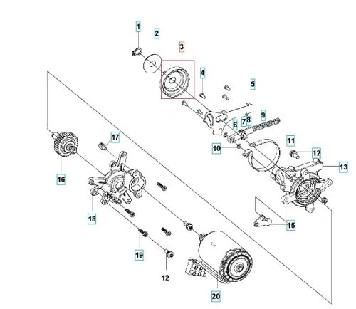 Metalowa okrągła zębatka do pilarek Husqvarna 120i/136Li/225i z wyraźnymi zębami, gładką powierzchnią i precyzyjnymi krawędziami, widoczna z boku na białym tle z numerem części.
