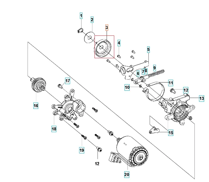 Metalowa okrągła zębatka do pilarek Husqvarna 120i/136Li/225i z wyraźnymi zębami, gładką powierzchnią i precyzyjnymi krawędziami, widoczna z boku na białym tle z numerem części.