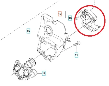 Kołnierz gaźnika do pilarki Husqvarna 545, 550XP, 550XPG w widoku z góry. Element wykonany z tworzywa sztucznego w kolorze czarnym. Widoczna struktura z wytłoczonym otworem i detalami mocującymi. Doskonałe dopasowanie do układu gaźnika.
