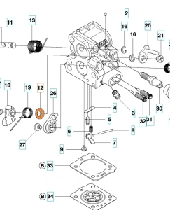 Pierścień gaźnika pilarki Husqvarna 135, 440 II