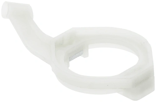 Obejma gaźnika do pilarek Husqvarna 362XP, 371XP, z białego tworzywa sztucznego, okrągła z łącznikiem, na jasnym tle, z gładką powierzchnią i precyzyjnymi wycięciami dla solidnego mocowania.