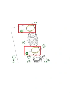 Opaska zaciskowa na wąż zagęszczarki Husqvarna