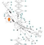 Tarcza przepustnicy pilarki Husqvarna 357XP, 560XP