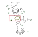 Uszczelka wspornika zagęszczarki Husqvarna 