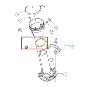 Uszczelka wspornika zagęszczarki Husqvarna 