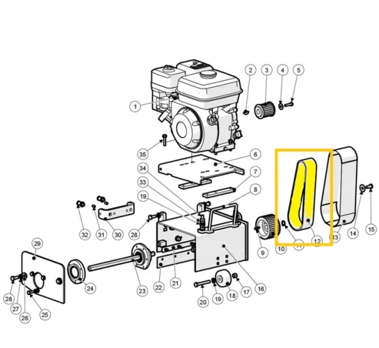 pasek-frezarki-Husqvarna-BMP-215