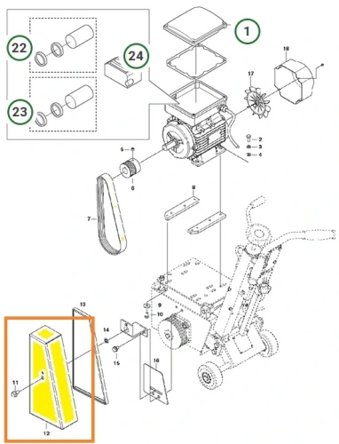 osłona-paska-frezarki-Husqvarna-CG-200