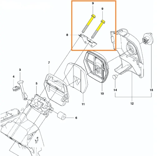 śruba-pilarki-Husqvarna-T425-oryginal