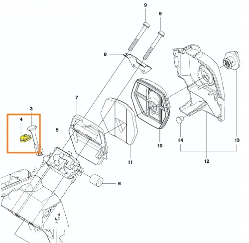 pierscien-uszczelniajacy-pilarki-T425-Husqvarna-schemat
