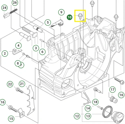 kolek-pilarki-husqvarna-450S-schemat