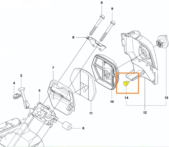 pierscien-uszczelniajacy-gaznika-pilarki-T425-Husqvarna