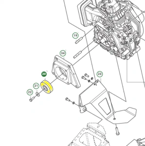 Sprzęgło zagęszczarki Husqvarna 