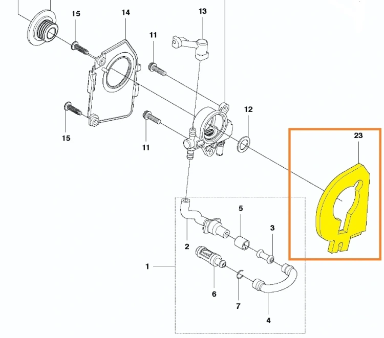 uszczelka-pompy-oleju-pilarki-T425-Husqvarna