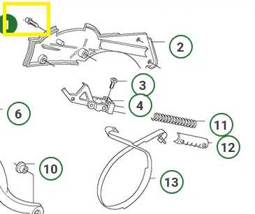Sruba-pokrywy-pilarki-Husqvarna-365-schemat