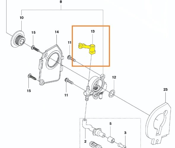 gorny-przewod-pompy-oleju-pilarki-T425