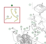 Przewód paliwa zagęszczarki Husqvarna   
