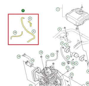 Przewód paliwa zagęszczarki Husqvarna   