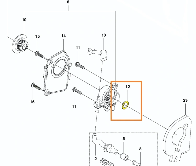podkladka-sruby-pilarki-T425-Husqvarna-schemat