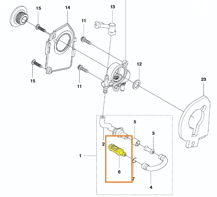 filtr-oleju-pilarki-Husqvarna-T425-schemat