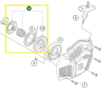 Koło rozrusznika pilarki 450S Husqvarna