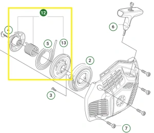 Koło rozrusznika pilarki 450S Husqvarna