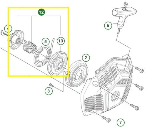 Kolo-rozrusznika-pilarki-Husqvarna-450S-Oryginal