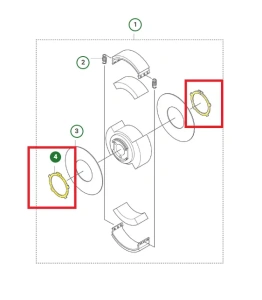 Pierścień sprzęgła zagęszczarki Husqvarna   