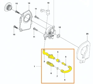 Zestaw kompletnych przewodów pilarki T425 Husqvarna