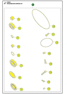 Zestaw serwisowy przekładni zagęszczarki Husqvarna 