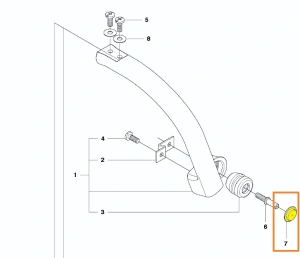 Osłona amortyzatora pilarki T425 Husqvarna
