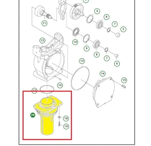 Rura zewnętrzna zagęszczarki Husqvarna LT800 