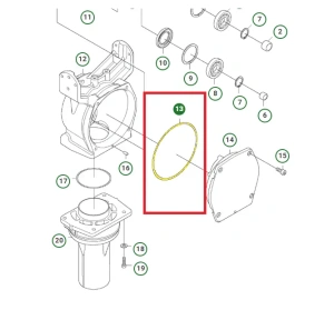 O-ring zagęszczarki Husqvarna LT 800