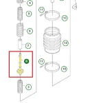 Korbowód zagęszczarki Husqvarna LT 800