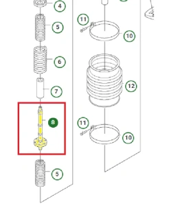 Korbowód zagęszczarki Husqvarna LT 800
