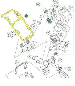 Rama ochronna zagęszczarki Husqvarna LT 6005   