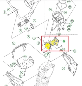 Wspornik zagęszczarki Husqvarna LT 6005  