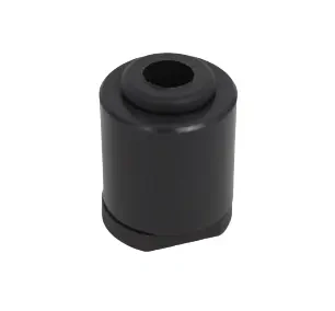 Czarny cylindryczny wychwytnik łańcucha pilarki Husqvarna z otworem i płaską podstawą, idealny do modelu T425, na białym tle, bez oznaczeń